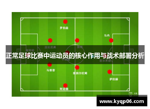 正常足球比赛中运动员的核心作用与战术部署分析